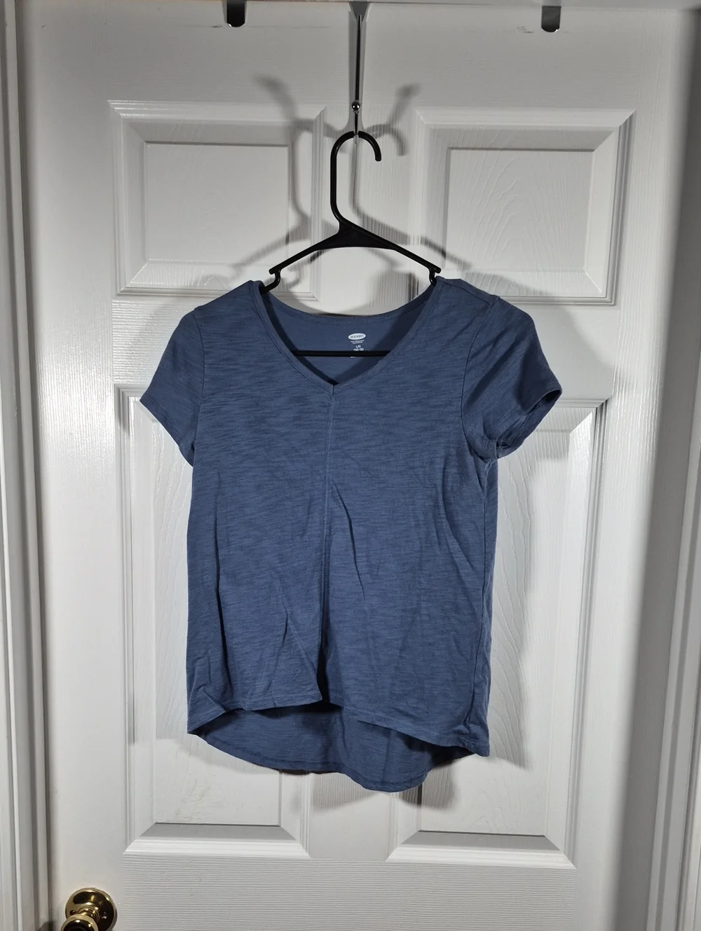 Old Navy Girls' Slate Blue V-Neck Short Sleeve Tee